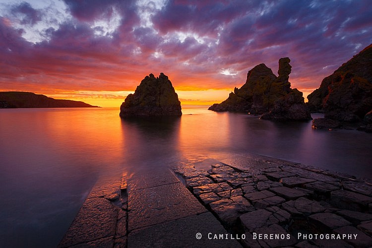 The jetty at Pettico Wick in St Abbs Head nature reserve in the Scottish Borders remains a popular subject with photographers. I was really lucky this evening, as the sky was on fire. It must have been one of the most beautiful sunsets I have ever witnessed.